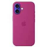 Apple iPhone 16 Plus silicone case with MagSafe Fuchsia, (21458791) cene