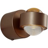 QAZQA Dizajnerska stenska svetilka temno bronasta vklj. LED IP44 - Lens | Shoptok.si