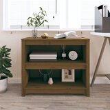  The Living Store Knjižna omara medeno rjava 80x35x68 cm trdna borovina - Knjižna Omara, (21431254) Cene