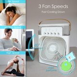 Venisymlis Mini Zračni Hladilnik Usb Namizni Ventilator Za Potovanje V Pisarno, Dom, Spalnico (Bel), (22070262) | Shoptok.si