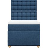  Krevet s oprugama i madracem plavi 90 x 200 cm od tkanine | shoptok.hr