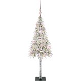 vidaXL Božično drevo med 150 LED z stojalom Bela 120 cm PE in jeklo | Shoptok.si