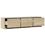 TV omarica z LED Sonoma 165 x 34 x 40 cm Konstruiran les, (5000137142) | Shoptok.si