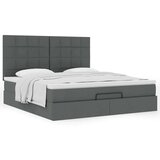 vidaXL Otomanski krevet s madracem tamnosivi 160x200cm od tkanine Cijene