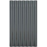 Krovni paneli 12 kom pocinčani čelik antracit 60x36 cm | shoptok.hr