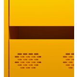  Komoda senf žuta 35x39x73,5 cm hladno valjani čelik | shoptok.hr
