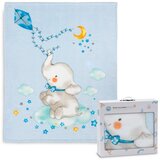 Interbaby dekica 110x140 cm Slonić plava | shoptok.hr