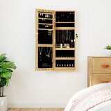 vidaXL Zidni ormarić za nakit s LED svjetlima | shoptok.hr