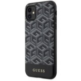  originalni guess ovitek g-cube GUHMN61HGCFSEK z magsafe za iphone 11 - črn | Shoptok.si
