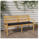  Klupa Batavia s antracit jastukom 150 cm od masivne tikovine | shoptok.hr