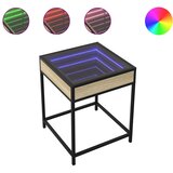  Noćni ormarić s beskonačnim LED boja hrasta 40 x 40 x 51 cm | shoptok.hr