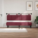  Držeće uzglavlje Zidne Vinova crvena 170 x 55 x 5 cm tkanina - boja crnog vina 160 cm bez LED | shoptok.hr