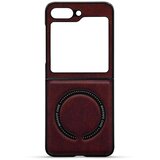  Maska za telefon MAGSAFE LEATHER CASE za Samsung Z FLIP 5, Bordo | Eponuda.com