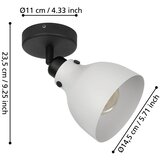Eglo zidna lampa matlock crno/siva, E27, 40 w, 23 cm | shoptok.hr