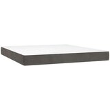vidaXL Krevet s oprugama i madracem tamnosivi 180x200 cm baršunasti | shoptok.hr