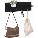  Vješalica za kapute na zidu Zidne Crni hrast 60 x 10,5 x 18 cm | shoptok.hr
