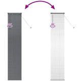 vidaXL Okenska roleta z zavesami Drugo Temno siva 40 x 220 cm Aluminij | Shoptok.si