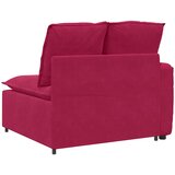  Modularni kauč s naslonom za ruke i jastucima, vinsko crvena 100 cm | shoptok.hr