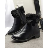 Resti Black women's boots with fur Sabola- Footwear | ePonuda.com