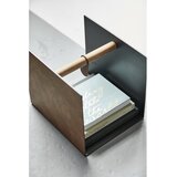 LIND DNA Črna dekorativna škatla za shranjevanje iz kovine in eko usnja 32x38x31 cm Bull – | Shoptok.si