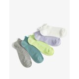 Koton 5-Piece Booties Socks Set Multicolored with Ruffle Detail Cene