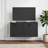 TV ormar za zid Zidne Crna 59,5 x 31 x 30 cm Konstruirano drvo | Eponuda.com