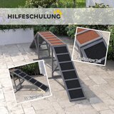  Most za agility pse sa sigurnosnom šipkom protuklizni do 40 kg 335x55x60 cm siva | shoptok.hr