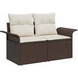  Sjedeća garnitura za vrt 7 pcs 6-Seater Smeđa i krem poliratan | shoptok.hr