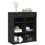  Komoda crna 80x42,5x93 cm od konstruiranog drva | shoptok.hr