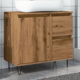 vidaXL Omarica za umivalnik artisan hrast 65x33x60 cm inž. les Cene