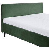 MID.YOU OBLAZINJENA POSTELJA 180 cm x 200 cm , tekstil, leseni material olivno zelena | Shoptok.si