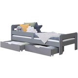 MID.YOU POSTELJA S PREDALOM 90 cm x 200 cm , svetlo siva | Shoptok.si