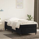 The Living Store Posteljni okvir črn 90x200 cm žamet - Box Spring Posteljni Okvir, (21489530) Cene