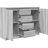  Komoda s ladicom siva sonoma 100,5x35x76 cm konstruirano drvo | Eponuda.com