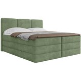 MID.YOU POSTELJA BOXSPRING 180 cm x 200 cm , les, tekstil, leseni material zelena | Shoptok.si