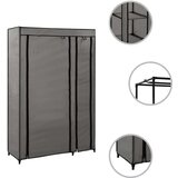 vidaXL zložljiva garderobna omara blago 110x45x175 cm siva | Shoptok.si