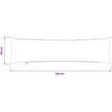  Presvlaka za jastuk HEERLEN Smeđa 40 x 145 cm Tkanina - Smeđa 40 x 145 cm 1 | shoptok.hr