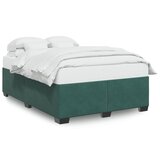 vidaXL Posteljni okvir temno zelen 140x200 cm žamet, (21304493) | Shoptok.si