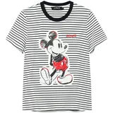 Desigual Majica 'Mickey Mouse' crvena / crna / bijela