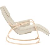  Stolica za ljuljanje od tkanine krem | shoptok.hr
