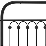  Metalni okvir kreveta uzglavlje i podnožje crni 120x200 cm | shoptok.hr