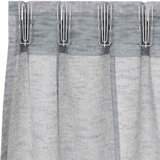 Voile zavjesa 2 pcs Tamno siva 225 x 140 cm Poliester | Eponuda.ba