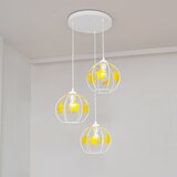  Dečiji luster na sajli STARS 3xE27/15W/230V žuta/bela | Eponuda.com