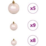  Umjetna preddekorirana božićna jelka srebrna 120 cm PET | Shoptok.si