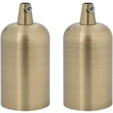 vidaXL Obeski za svetilke 2 kosa bronasti E27, (22067566) | Shoptok.si