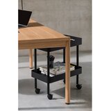 noo.ma Crni metalni regal na kotačima 60x62x30 cm Nolle – | shoptok.hr