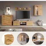 MID.YOU Dnevni Regal Jam, Barva Hrasta, 4-Delni | Shoptok.si