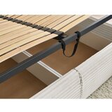 Bobochic Paris Bijeli tapecirani bračni krevet s prostorom za odlaganje s podnicom 180x200 cm Jade – | shoptok.hr