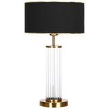 Opviq nuuk ayakli glass - black, gold blackgold lamp shade