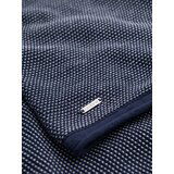 Ombre Men's knitted sweater with structured dots - navy blue | Eponuda.ba
